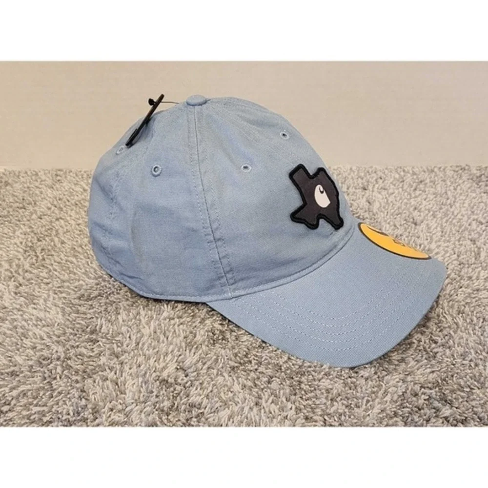 Carhartt‎ Texas Canvas Patch Adjustable Hat Cap Light Blue State Outline TX NWT
